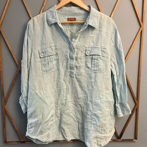 Tommy Bahama Light Blue Tunic Top